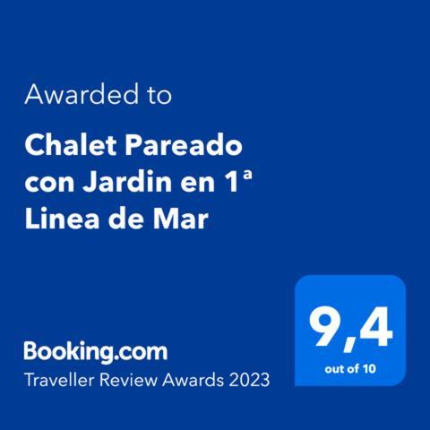 Chalet Pareado Con Jardin En 1ª Linea De Mar Burela Exterior foto